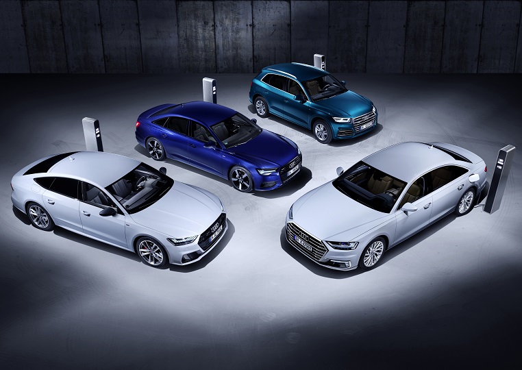 Audi unveils four plug-in hybrid variants, including one for the Q5 SUV