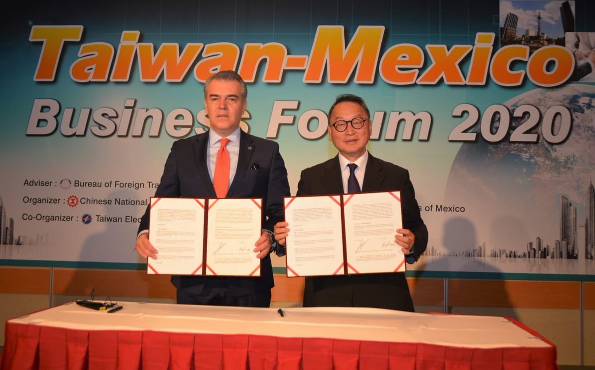 Mexico and Taiwan signed collaboration agreement to promote investment attraction