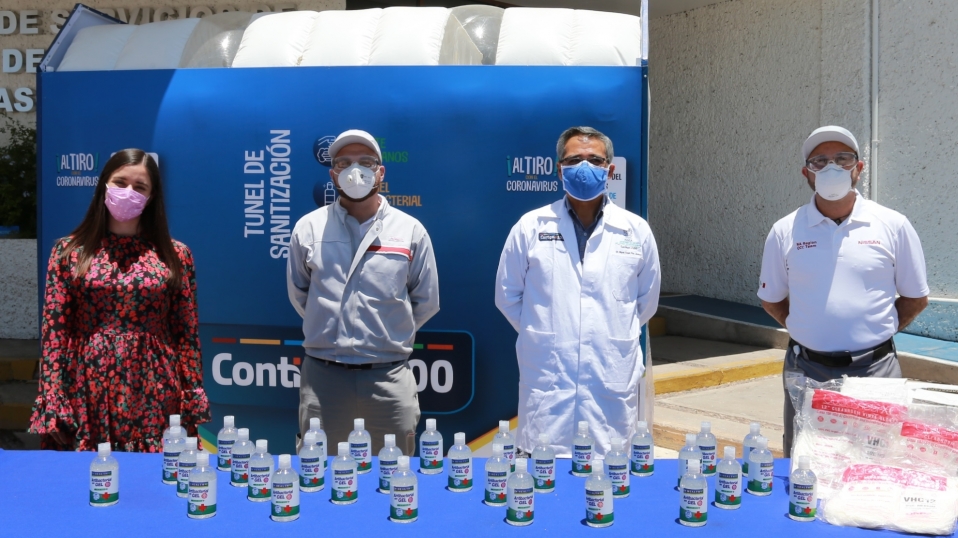 Nissan Mexicana manufactures face masks during the Coronavirus contingency