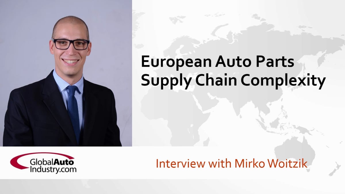 European Automotive Parts Supply Chain Complexity