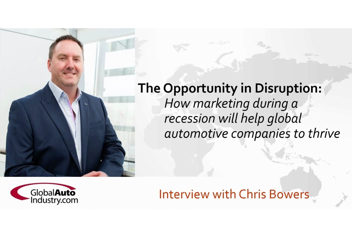 The Opportunity in Disruption. How marketing during a recession will help global automotive companies to thrive