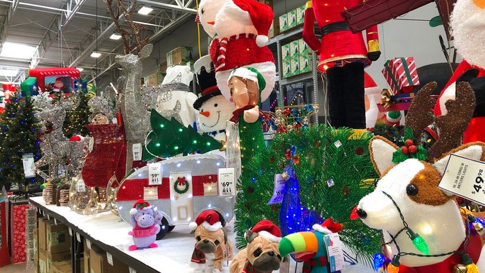 Christmas products manufacturing falls