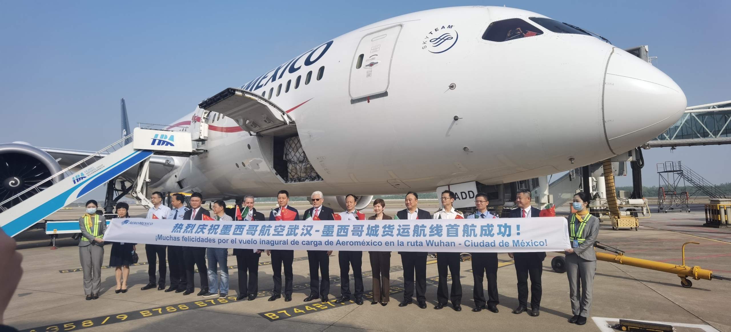 Aeromexico inaugurates route to Wuhan