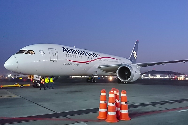 Aeromexico will use Boeing 737 and 787-9 passenger aircraft for