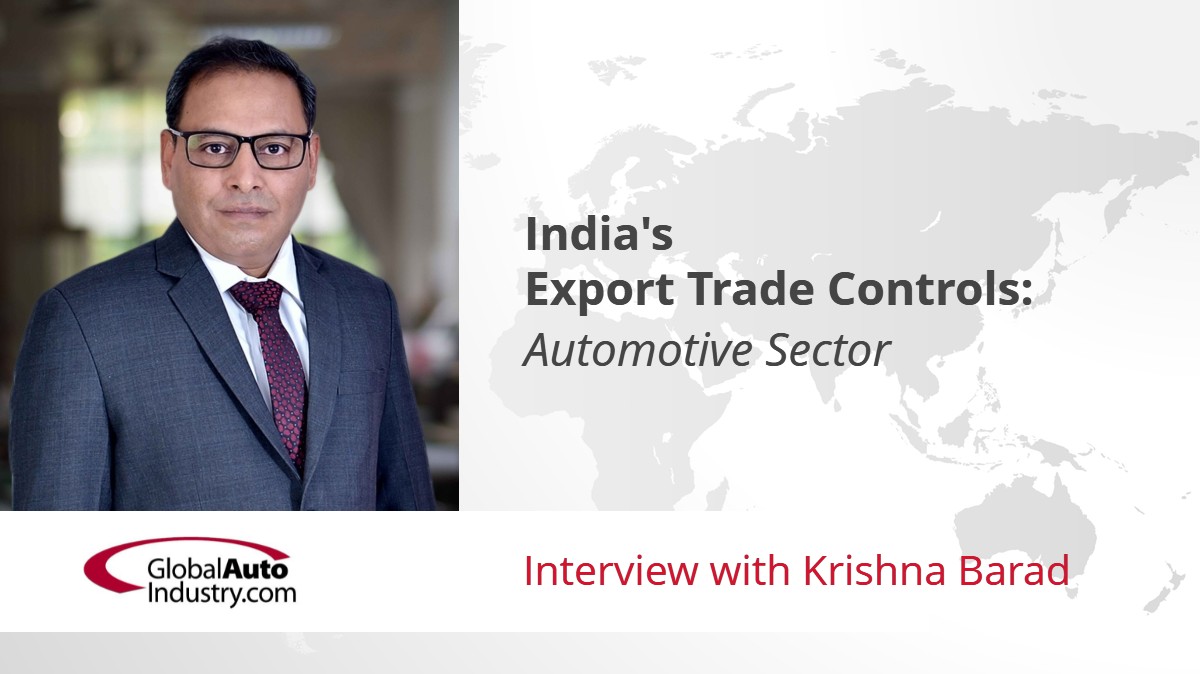 India’s Export Trade Controls: Automotive Sector
