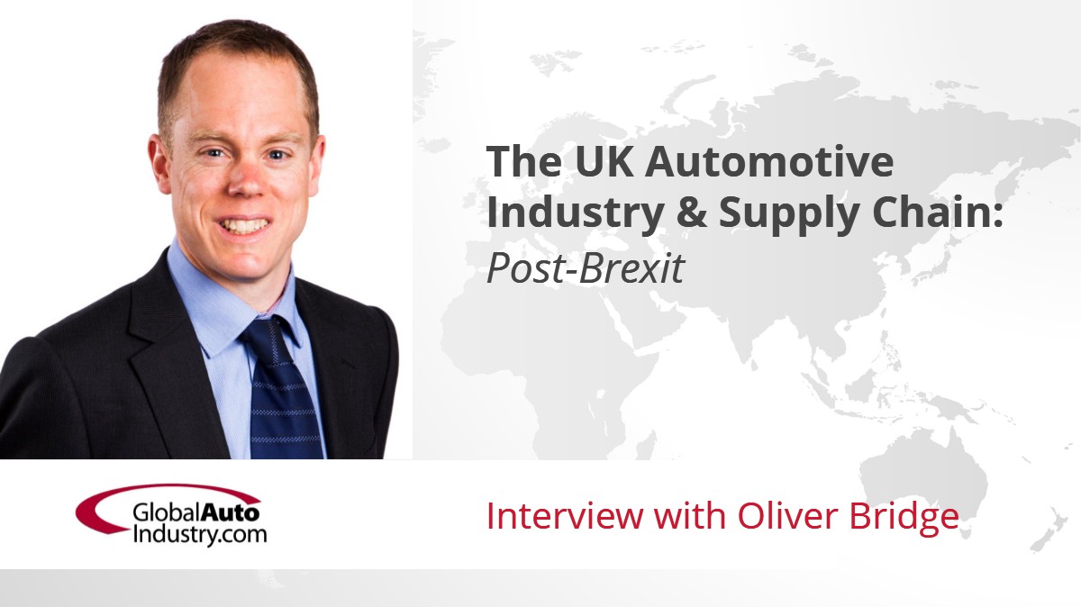 The UK Automotive Industry & Supply Chain: Post-Brexit