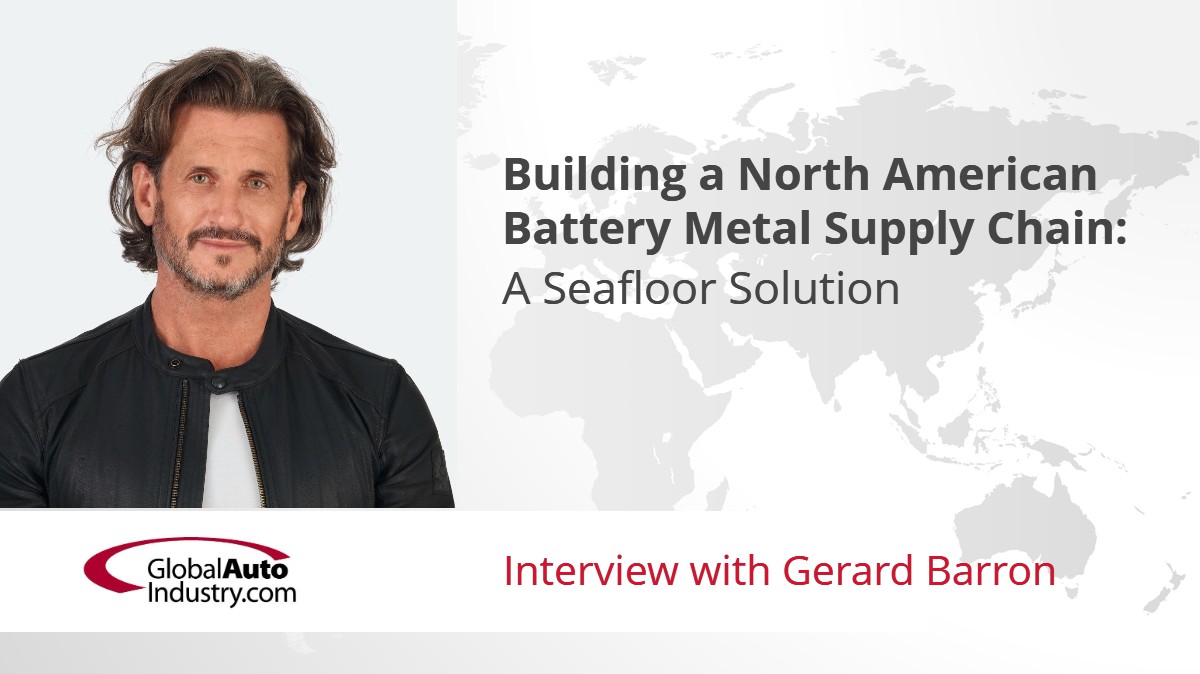 Building a North American Battery Metal Supply Chain – A Seafloor Solution