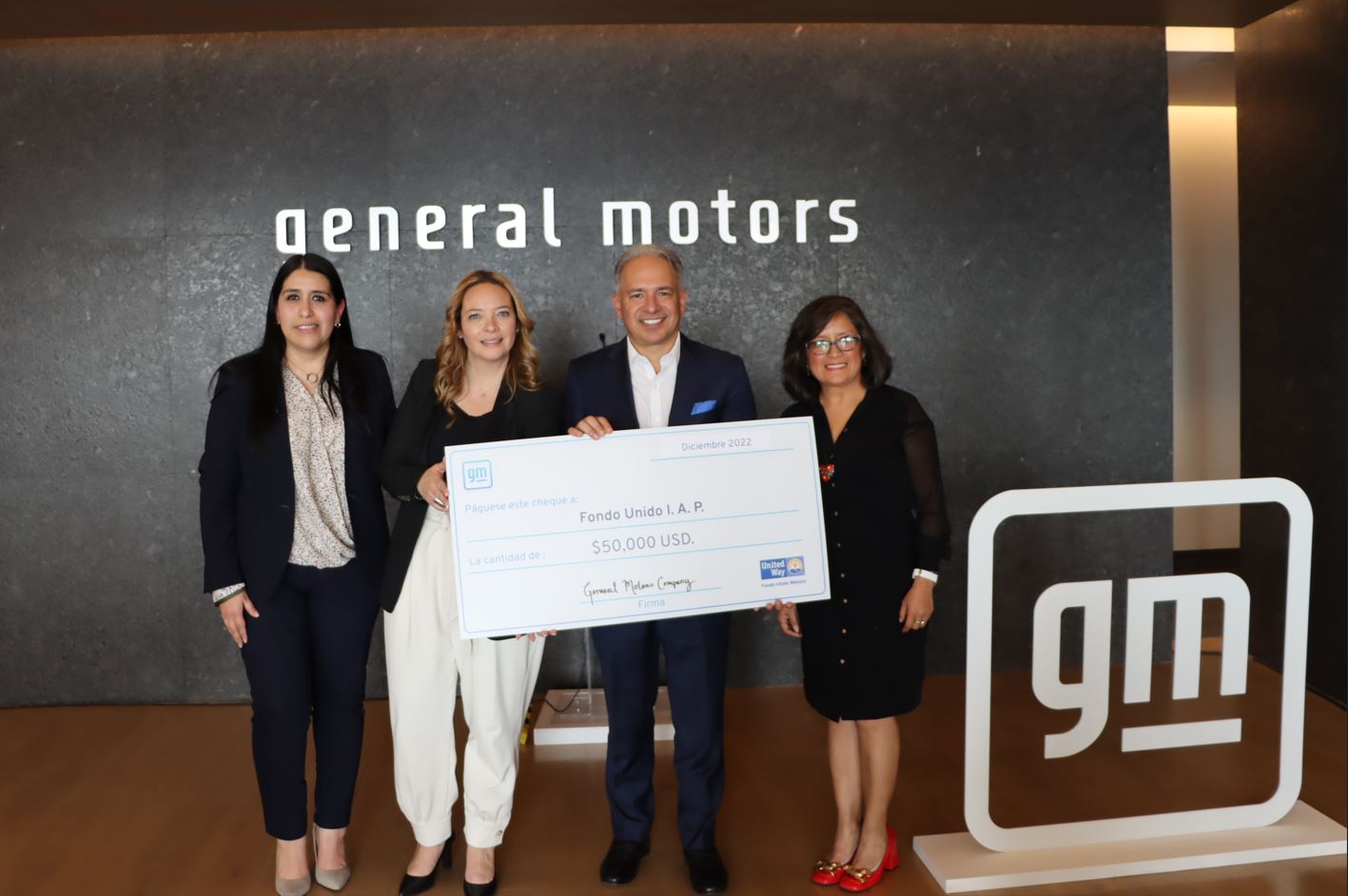 General Motors Company donates US$100,000 to NGOs in Mexico
