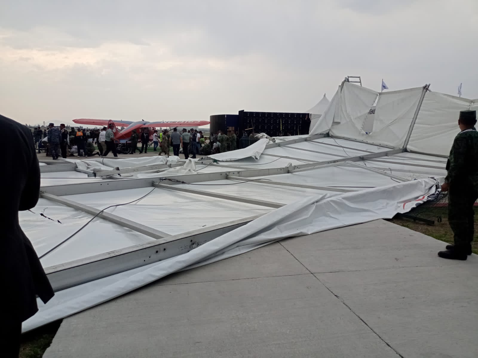 High winds cause accident at FAMEX inauguration