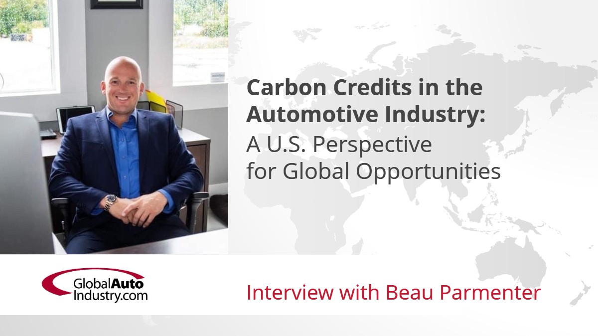 Carbon Credits in the Automotive Industry: A U.S. Perspective for Global Opportunities