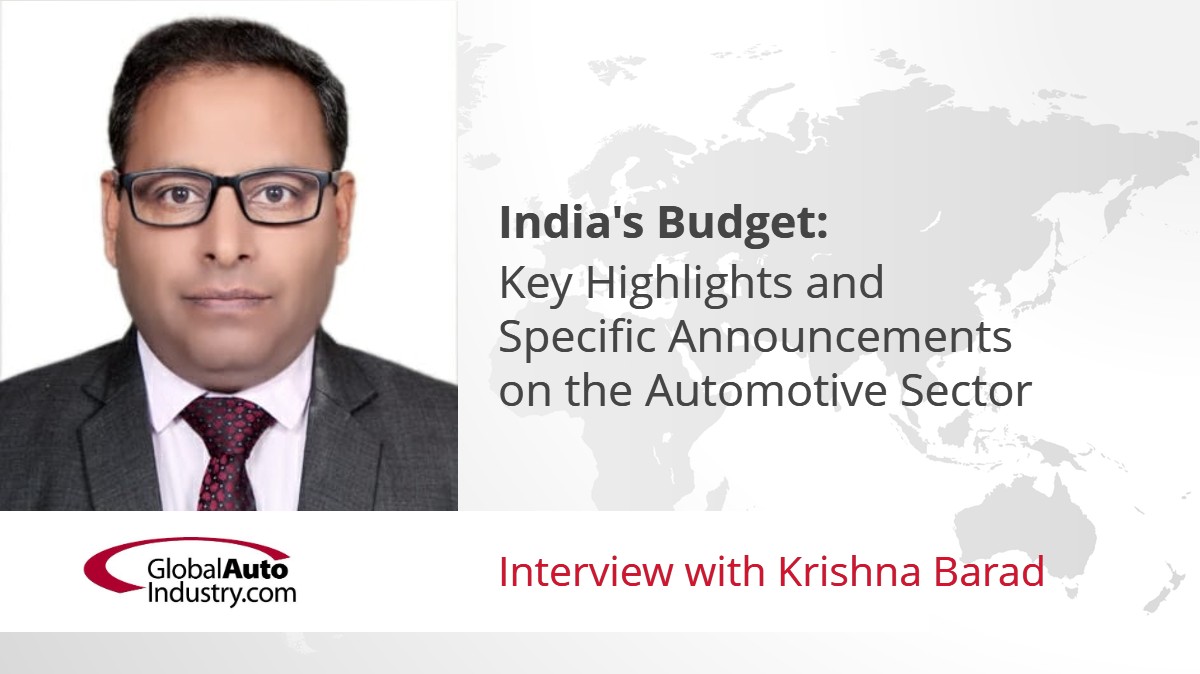 India’s Budget: Key Highlights and Specific Announcements on the Automotive Sector