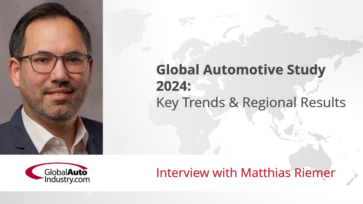 Global Automotive Study 2024: Key Trends & Regional Results