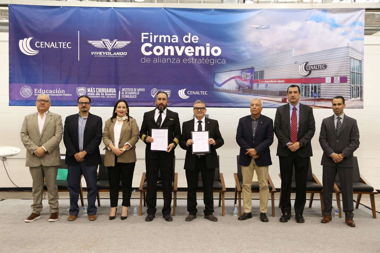 Inadet and Vivevolando sign agreement to strengthen the aerospace sector in Chihuahua