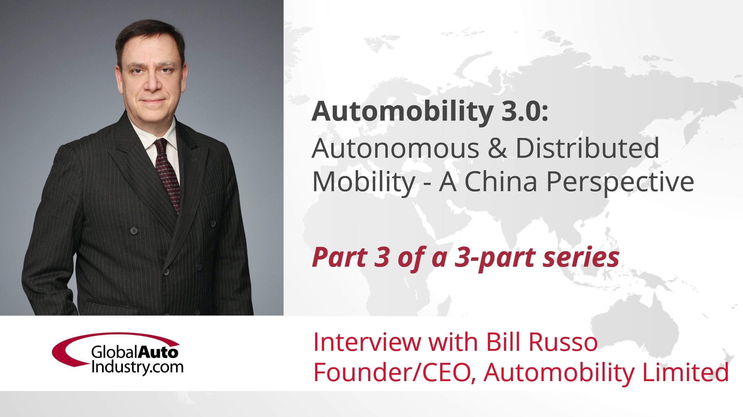 Automobility 3.0: Autonomous & Distributed Mobility – A China Perspective