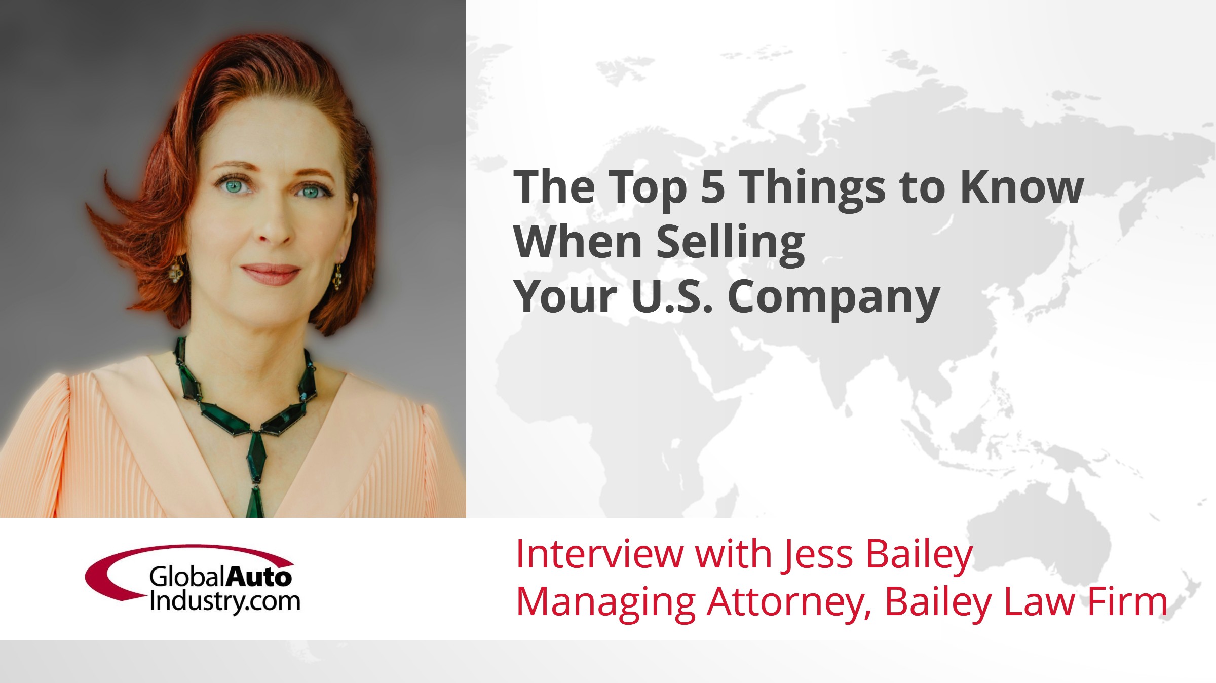 The Top 5 Things to Know When Selling Your U.S. Company