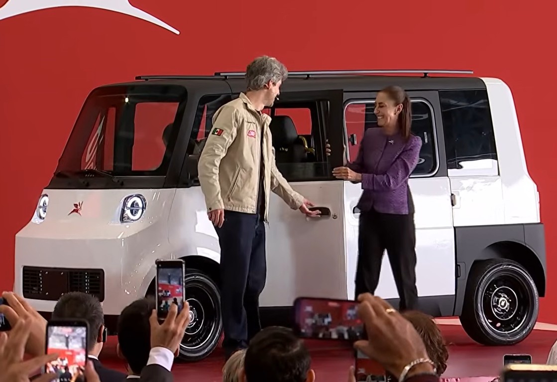 Sheinbaum Unveils Olinia 1 Suburban EV Prototype